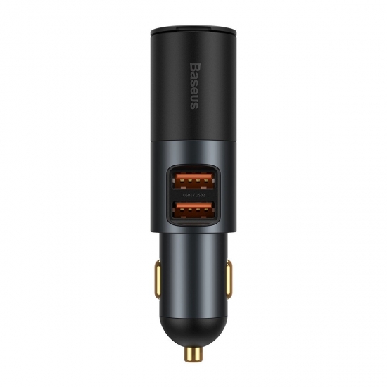 Baseus Share Together 2x USB, autós töltő, 120W, szürke, CCBT-D0G