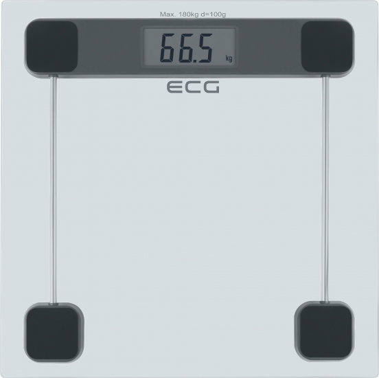 ECG OV137 Glass személymérleg különösen vékony kivitel