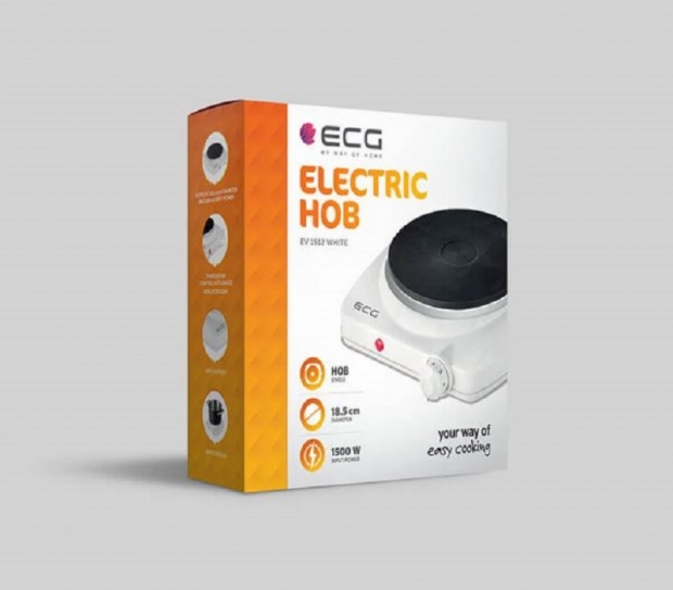 ECG EV1512 White elektromos főzőlap, rezsó fehér