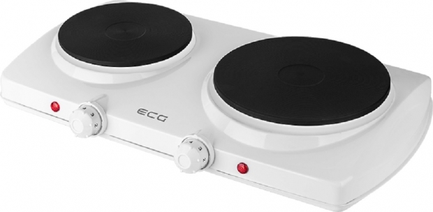 ECG EV2512 White dupla elektromos főzőlap fehér, rezsó