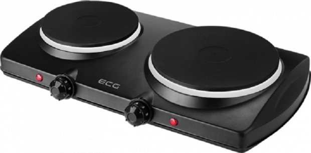ECG EV2512 Black dupla elektromos főzőlap fekete, rezsó