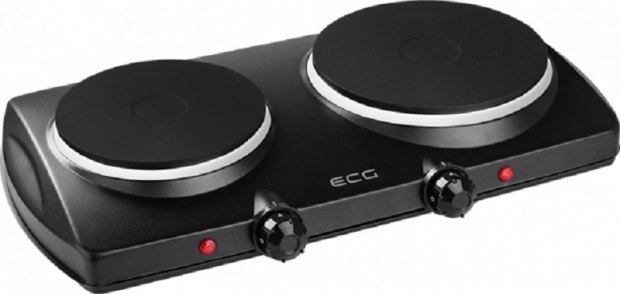 ECG EV2512 Black dupla elektromos főzőlap fekete, rezsó