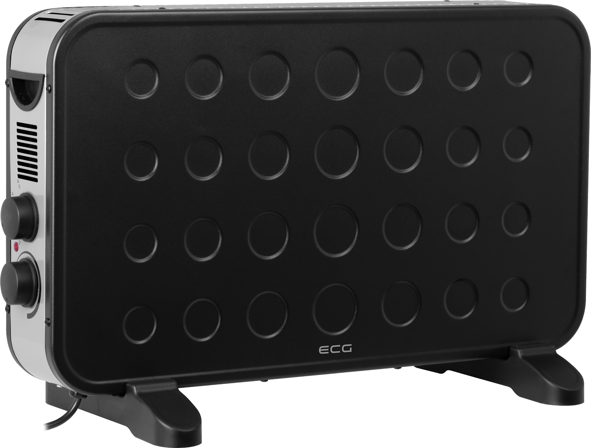 ECG TK 2070 Black Szabadon álló meleg levegős konvektor