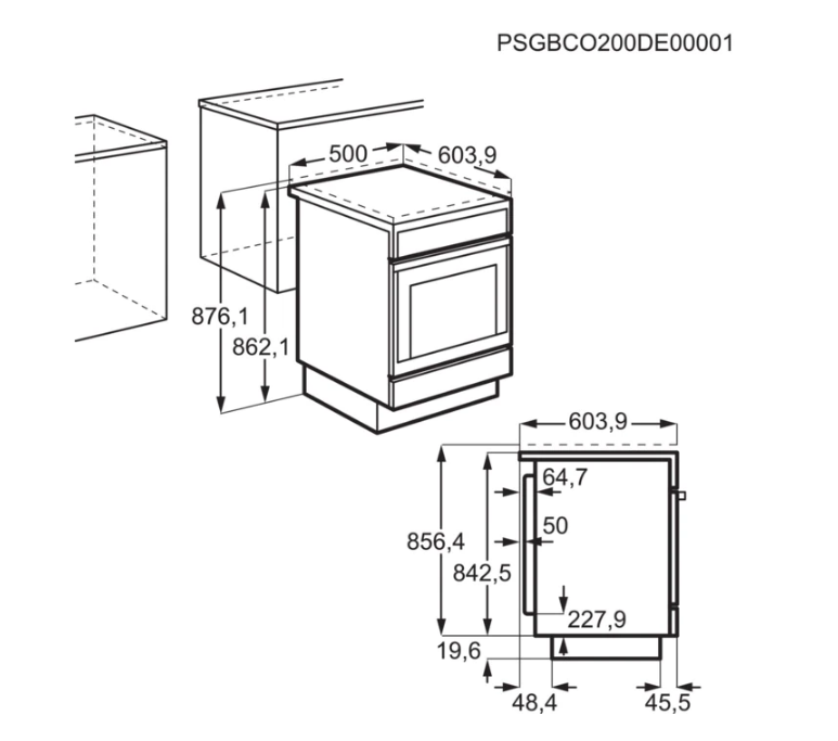 Electrolux LKK560000W kombinált tűzhely