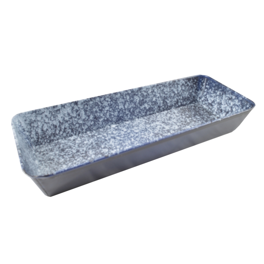 Zománcozott sütő tepsi tégla alakú 35,4 X 14 cm