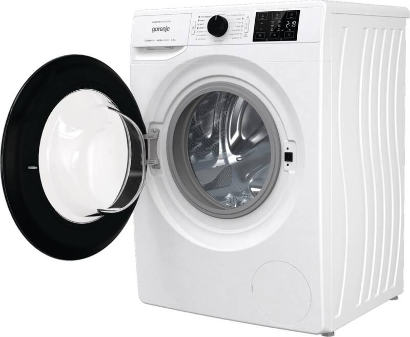 Gorenje WNEI84BS elöltöltős mosógép inverter motor, gőz program, 8kg ruhatöltet, 60x54.5x85 cm 