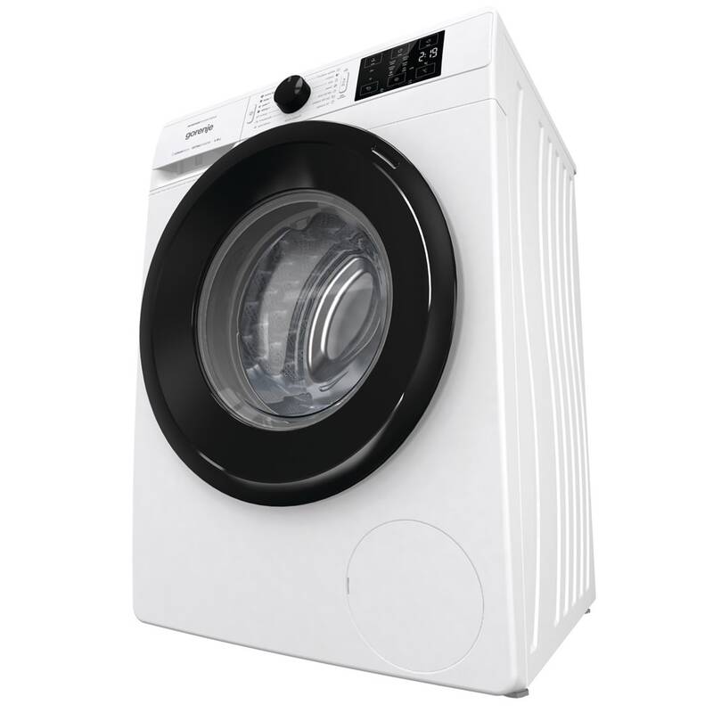 Gorenje WNEI84BS elöltöltős mosógép inverter motor, gőz program, 8kg ruhatöltet, 60x54.5x85 cm 