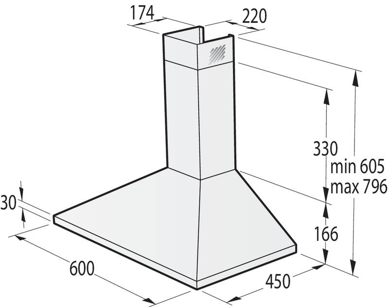 Gorenje WHC629E4W kürtős fehér konyhai elszívó 60cm