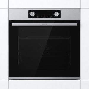 Gorenje BPS6737E03X beépíthető pirolitikus öntisztító sütő ExtraSteam gőzfunkcióval, 77L, 59.5y56.4x59.5 cm, inox szín