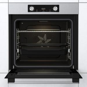 Gorenje BPS6737E03X beépíthető pirolitikus öntisztító sütő ExtraSteam gőzfunkcióval, 77L, 59.5y56.4x59.5 cm, inox szín