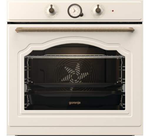 Gorenje BOS67372CLI beépíthető bézs rusztikus sütő ExtraSteam gőzfunkcióval, 59.5x56.4x59.5 cm,bézs szín 