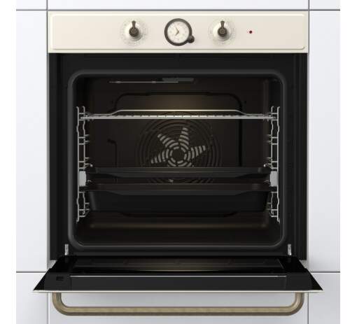 Gorenje BOS67372CLI beépíthető bézs rusztikus sütő ExtraSteam gőzfunkcióval, 59.5x56.4x59.5 cm,bézs szín 