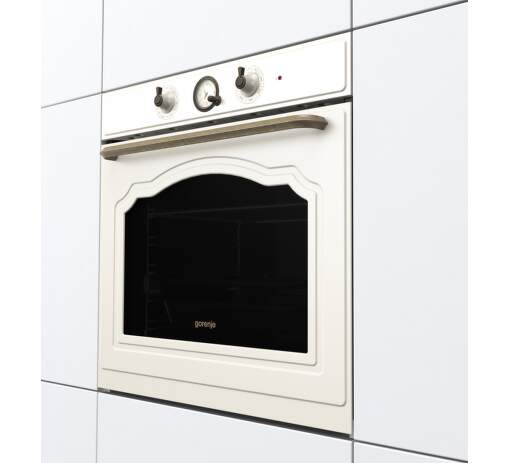 Gorenje BOS67372CLI beépíthető bézs rusztikus sütő ExtraSteam gőzfunkcióval, 59.5x56.4x59.5 cm,bézs szín 
