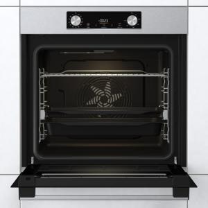 Gorenje BOS6737E13X beépíthető INOX sütő ExtraSteam gőzfunkcióval, "CLICK SYSTEM" áthelyezhető sütősín, 59.5x56.4x59.5 cm