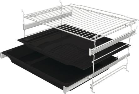 Gorenje BOS6747A01BG beépíthető fekete sütő ExtraSteam gőzfunkció 2 sütősín, 59.5x56.4x59.5 cm
