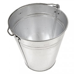 Horganyzott fém vödör 10l