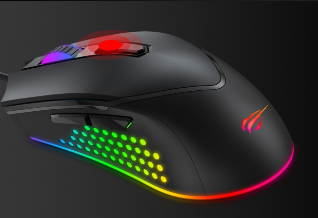 Havit Gamenote MS814 RGB gamer egér 1000-7000 DPI