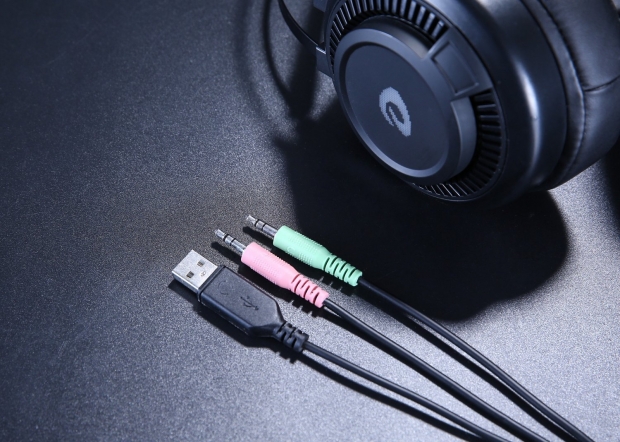 Dareu EH416S RGB gamer fejhallgató, fekete