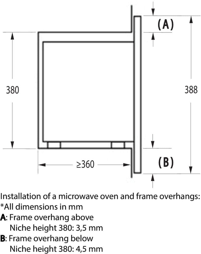 Gorenje BM201AG1X beépíthető mikrosütő, 800W, 20L, 59.5x32.5x38.8 cm, inox
