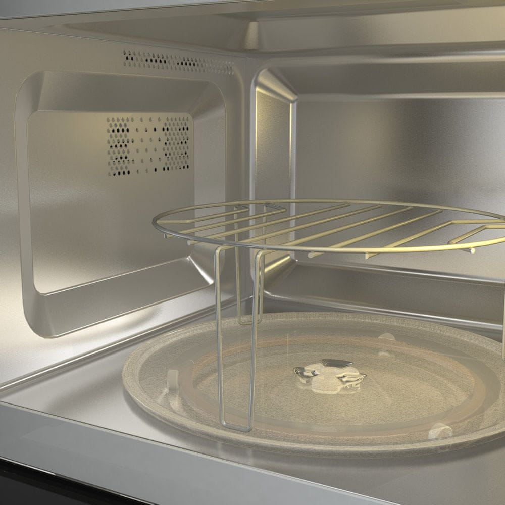 Gorenje BM201AG1X beépíthető mikrosütő, 800W, 20L, 59.5x32.5x38.8 cm, inox