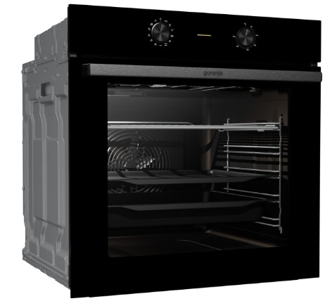 Gorenje BO6717E03BG beépíthető fekete sütő, 77L, 59.5x56.4x59.5 cm