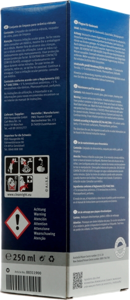 Bosch ápolókészlet üvegkerámia és indukciós főzőlapokhoz 00311900  1x 250 ml-es üvegkerámia tisztító, 1x fémkaparó 1x tisztítókendő
