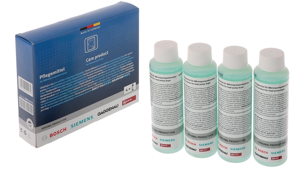 Bosch 00312111 ápolókészlet tisztítószer hőszivattyús szárítóhoz 4X125ml