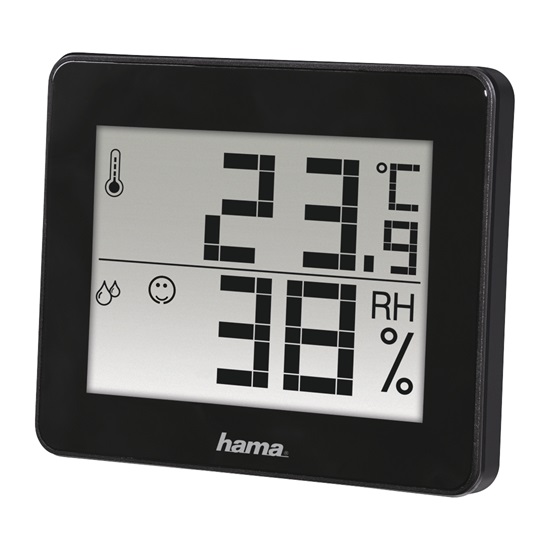 Hama 186361 hő és páratartalom mérő,fekete