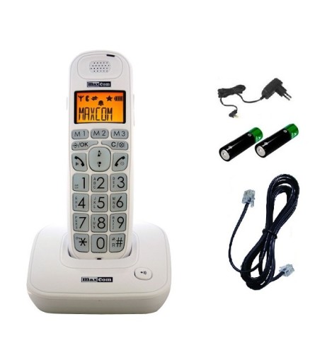 Maxcom MC6800 fehér vezeték nélküli otthoni telefon magyar menürendszerrel