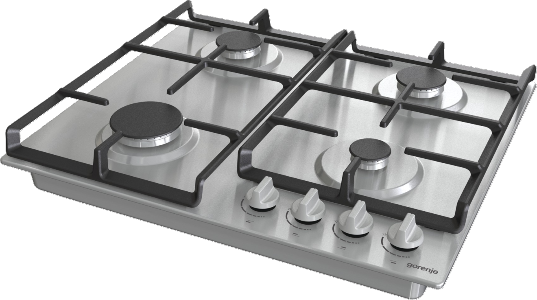 Gorenje G641EX beépíthető gáz főzőlap inox, 60x52x13 cm