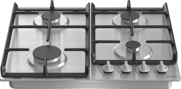 Gorenje G641EX beépíthető gáz főzőlap inox, 60x52x13 cm