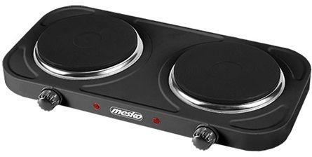 Mesko MS6509 villanyrezsó, fekete 2 főzőzónás elektromos főzőlap