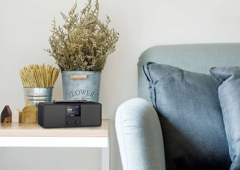 Philips TAR8805/10 rádió, DAB+ ,FM, Spotify connect Bluetooth® és vezeték nélküli telefontöltő