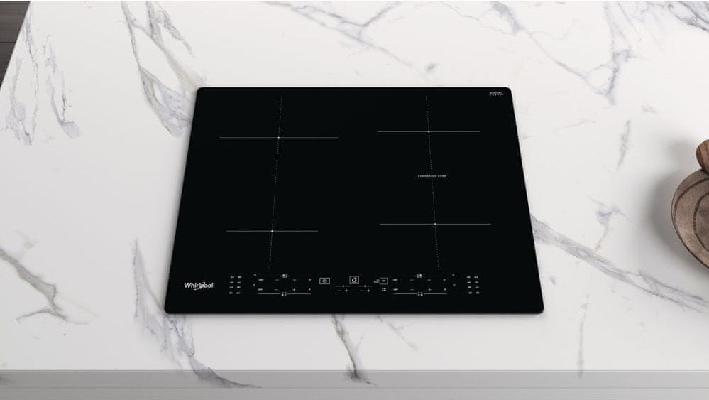 Whirlpool WBB8360 NE beépíthető indukciós kerámia főzőlap, 59x51x5.4 cm, fekete szín 