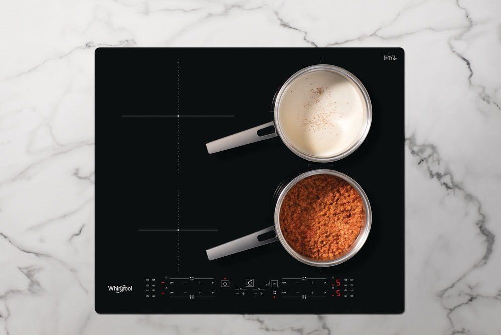 Whirlpool WBB8360 NE beépíthető indukciós kerámia főzőlap, 59x51x5.4 cm, fekete szín 