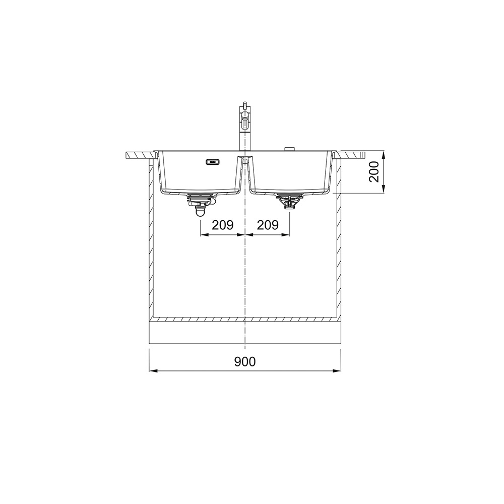 Franke MRG 620-39-39 FTL mosogatótálca,fekete, 86x50cm
