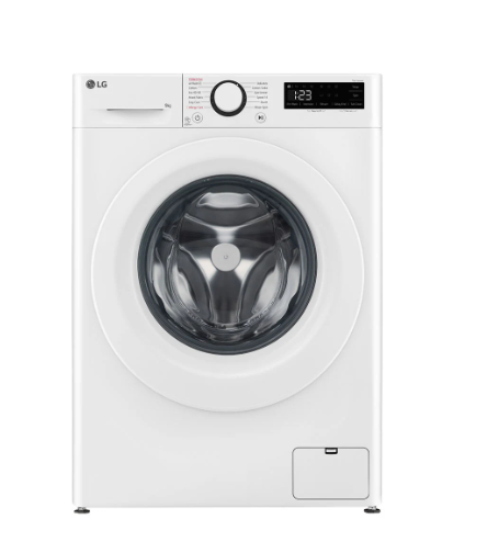 LG F2WR509SWW 9 kg, keskeny elöltöltős gőzfunkciós mosógép, AI DD™ technológia, A energiaosztály, inverter motor, 60x47.5x85 cm 