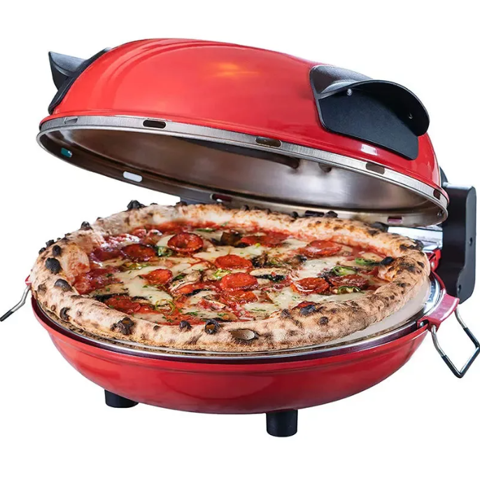 Hausmeister HM6149 pizza sütő kivehető, megfordítható pizzakővel