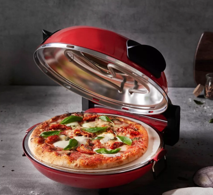 Hausmeister HM6149 pizza sütő kivehető, megfordítható pizzakővel