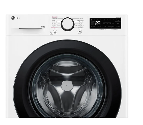 LG F4DR509SBW 9/6kg, max. 1400 ford./perc, mosó-szárítógép, AI DD™ technológia,gőzfunkció, 60x56.5x85 cm