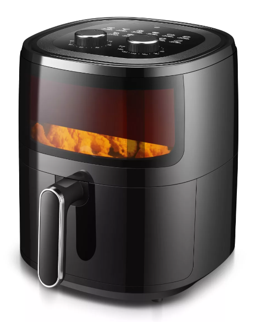 Hausmeister HM6933 bió fritu Air Fryer forrólevegős sütő, 5 l, idő- és hőfok beállítással, olajmentes sütés