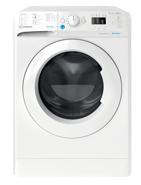 Indesit BDA764359WEE  mosó-szárítógép 7/6 kg, inverter motor, 59.5x54x85 cm 
