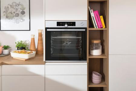 Gorenje BPSA6747A08X beépíthető pirolitikus sütő 77L, 59.5x56.4x59.5 cm, inox