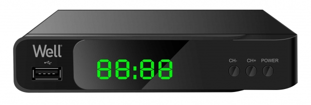 Well REC-DVBT2-VISION-WL DVB-T2 vevő set-top box HD+multimédia lejátszó, H.265HEVC