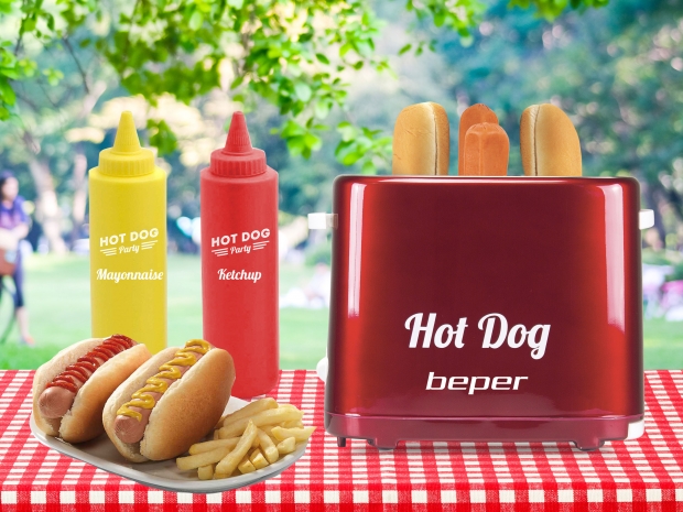 Beper BBT-150Y hot dog készítő 750W 