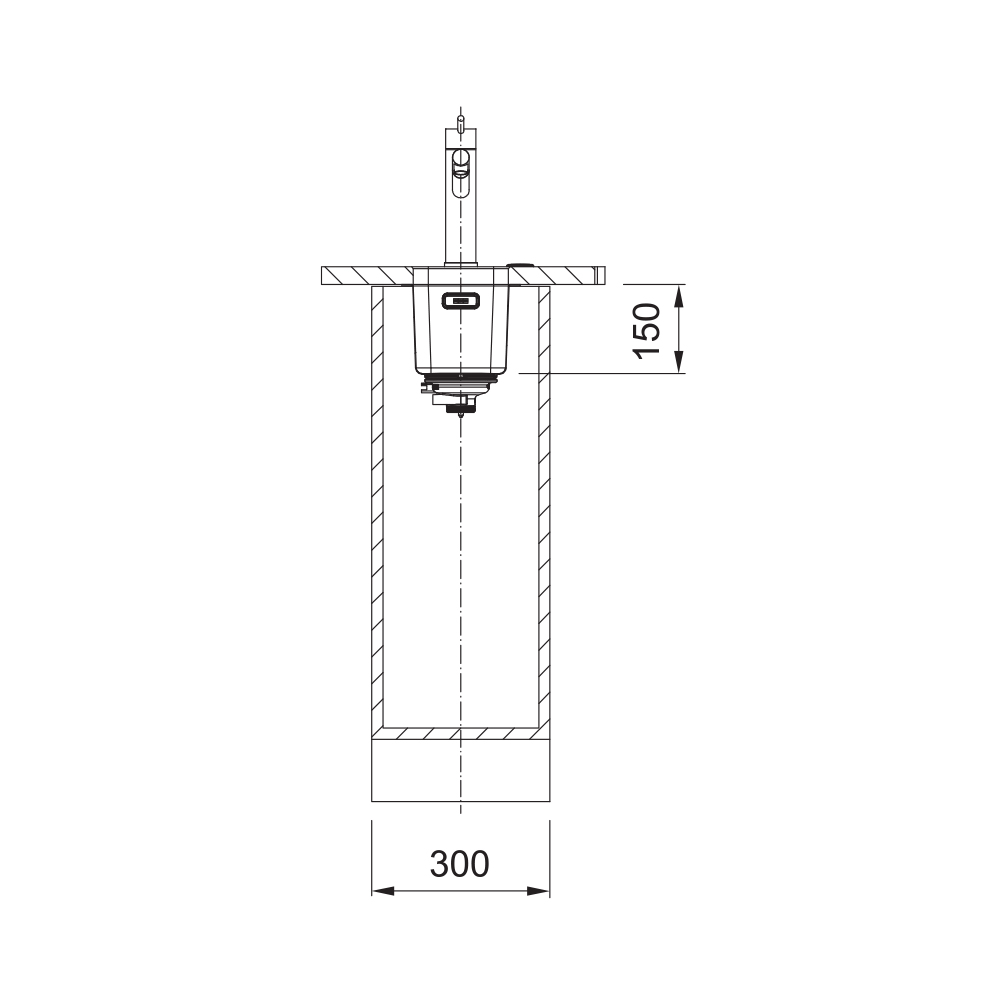 Franke MYX 110-16 munkalap alá építhető mosogatótálca 20x44cm,inox