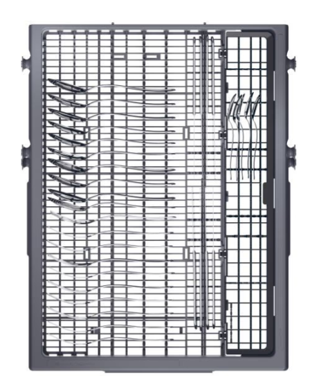 Candy CF1C7SB1FX keskeny mosogatógép, 11 terítékes, WIFI, inverter motor, 3kosár, automatikus ajtónyitás, 44.8x60.5x84.6 cm, inox 