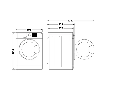Whirlpool FFB7259BVEE elöltöltős mosógép 7kg, 59.5x57.5x84.5 cm 