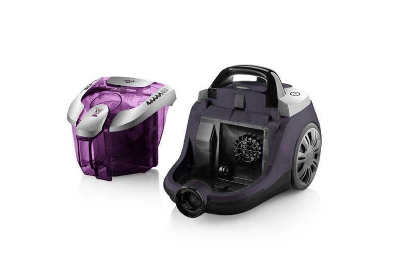 Eta 151390000 porzsák nélküli porszívó, 700W, lila, turbó fej, mini turbó fej 