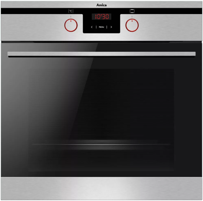 Amica MTP200IX beépíthető sütő pirolitikus tisztitás funkcióval inox 65L 